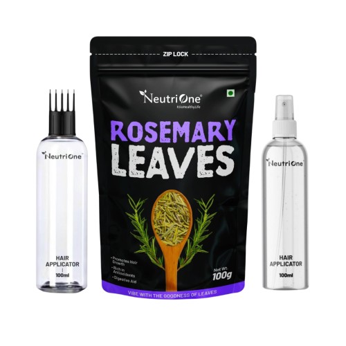 Rosemary Dried Leaves for Hair Growth|With 100ml Spray Bottle |100ml Comb Bottle (100 g)
