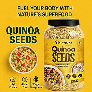 Quinoa Seeds White 1kg | 100% Natural Superfood | Weight Management,High Protein Quinoa Seeds (1 kg)