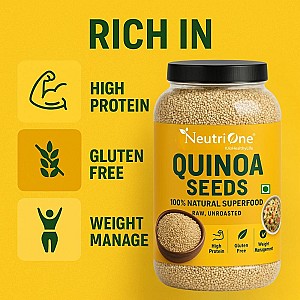 Quinoa Seeds White for Weight Loss Management, Rich in Protein, Fiber, Iron Quinoa (500 g)