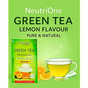 Green Tea Lemon for Weight Loss & Boost Immunity| Vitamin C|Authentic Tea Leaves Lemon Green Tea Bags Box (2 x 25 Bags)