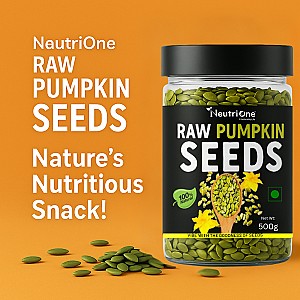 Raw Pumpkin Seeds for Boost Immunity With Fiber,Protein,Fat,Calcium,Magnesium Pumpkin Seeds (500 g)