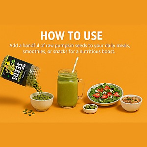 Raw Pumpkin Seeds for Boost Immunity With Fiber,Protein,Fat,Calcium,Magnesium Pumpkin Seeds (500 g)