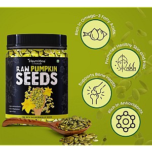 Raw Pumpkin Seeds for Boost Immunity With Fiber,Protein,Fat,Calcium,Magnesium Pumpkin Seeds (3 x 200 g)