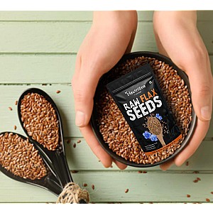 Raw Flax Seeds for weight loss management, High Fiber, Protein, Calcium, Zinc Brown Flax Seeds (250 g)