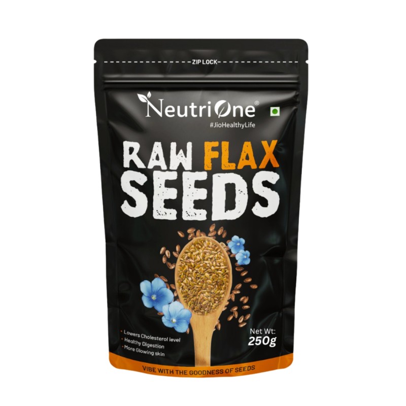 Raw Flax Seeds for weight loss management, High Fiber, Protein, Calcium, Zinc Brown Flax Seeds (250 g)