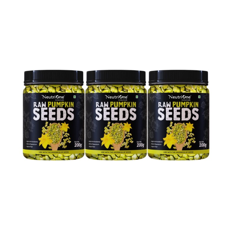 Raw Pumpkin Seeds for Boost Immunity With Fiber,Protein,Fat,Calcium,Magnesium Pumpkin Seeds (3 x 200 g)