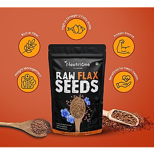 Raw Flax Seeds for weight loss management, High Fiber, Protein, Calcium, Zinc Brown Flax Seeds (250 g)