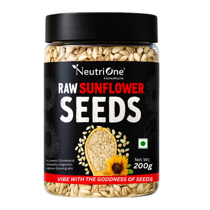 Raw Sunflower Seeds|Enriched with Protein,Fiber,Magnesium & Vitamin E|for eating Sunflower Seeds (200 g)
