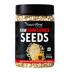 Raw Sunflower Seeds|Enriched with Protein,Fiber,Magnesium & Vitamin E|for eating Sunflower Seeds (200 g)