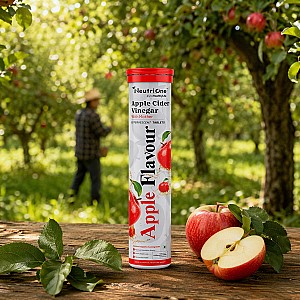 Apple Cider Vinegar 15 effervescent tablets for weight loss | Vitamin B6 & B12 (15 Tablets)