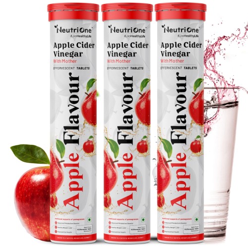 Apple Cider Vinegar with Mother | 45 Effervescent Tablets for Weight Loss (3 x 15 Tablets)