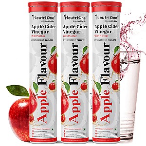 Apple Cider Vinegar with Mother | 45 Effervescent Tablets for Weight Loss (3 x 15 Tablets)