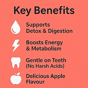 Apple Cider Vinegar with Mother | 75 Effervescent Tablets for Weight Loss (5 x 15 Tablets)