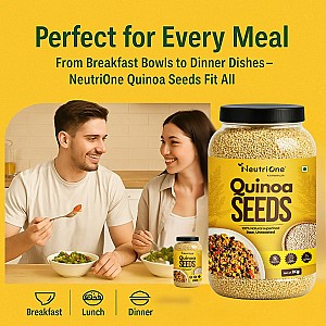 Quinoa Seeds White 1kg | 100% Natural Superfood | Weight Management,High Protein Quinoa Seeds (1 kg)