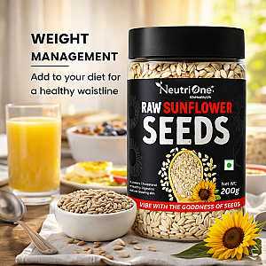Raw Sunflower Seeds|Enriched with Protein,Fiber,Magnesium & Vitamin E|for eating Sunflower Seeds (200 g)