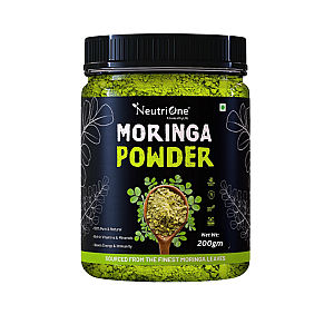 NeutriOne Organic Moringa Leaf Powder for Weight Loss 100% Natural For Hair|Skin|Superfood (200 g)