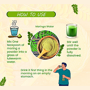NeutriOne Organic Moringa Leaf Powder for Weight Loss 100% Natural For Hair|Skin|Superfood (200 g)