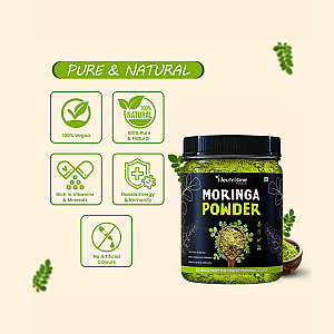 NeutriOne Organic Moringa Leaf Powder for Weight Loss 100% Natural For Hair|Skin|Superfood (200 g)
