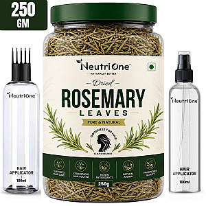  Rosemary Leaves Dried 250g,for Hair Growth + Hair Mist Spray,Hair Oil Applicator (250 g)