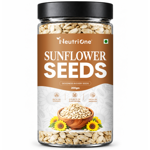 Raw Sunflower Seeds|Enriched with Protein,Fiber,Magnesium & Vitamin E|for eating Sunflower Seeds (200 g)