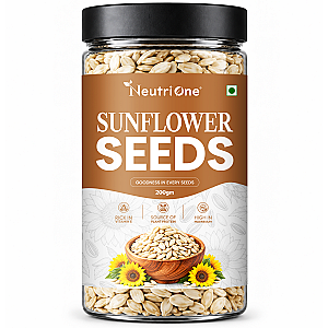 Raw Sunflower Seeds|Enriched with Protein,Fiber,Magnesium & Vitamin E|for eating Sunflower Seeds (200 g)