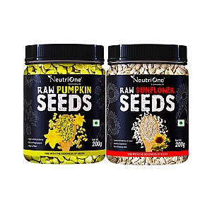 Immunity Booster Combo | Enriched Protein & Fiber |Essential Vitamins & Minerals Pumpkin Seeds, Sunflower Seeds (2 x 200 g)
