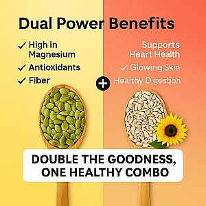 Immunity Booster Combo | Enriched Protein & Fiber |Essential Vitamins & Minerals Pumpkin Seeds, Sunflower Seeds (2 x 200 g)