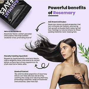 Premium Organic Rosemary Dried Leaves - 100% Pure & Natural (100 g)