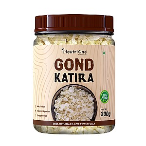 Gond Katira 100% Natural Edible Gum | Body Coolant for Summer | Katira / Katila Dried Gum (1 x 200 g)