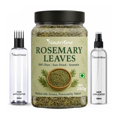  Rosemary Leaves Dried 250g,for Hair Growth + Hair Mist Spray,Hair Oil Applicator (250 g)